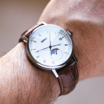 SKMEI 9308 leather strap