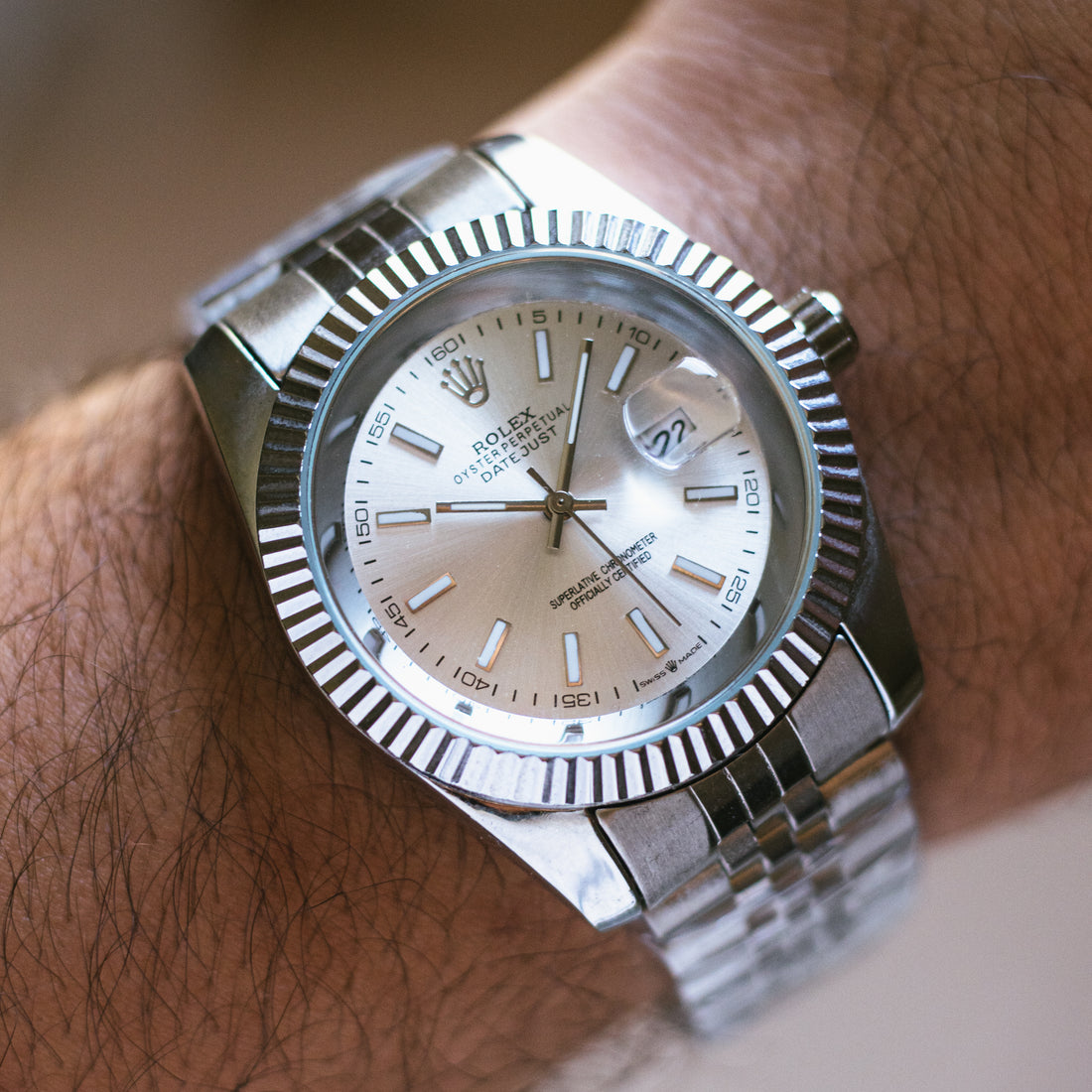 Rolex datejust white